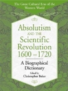 Absolutism and the Scientific Revolution, 1600-1720 eBook